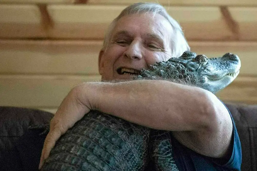 Joie Henney says his emotional support alligator, Wally, is missing in Georgia after being kidnapped, found and released into a swamp with some 20 other gators.